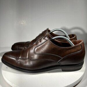 Allen Edmonds Montgomery Mens Size 11.5 D Leather Shoes Split Toe Oxfords Brown